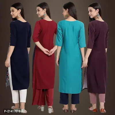 Fancy Crepe Kurtis for Women Pack Of 4-thumb2