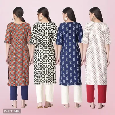 Women Stylish Crepe Printed Straight Kurta-thumb2