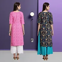 Fancy Crepe Kurtas For Women Pack Of 2-thumb1