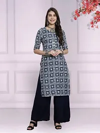 Attractive Multicoloured Printed Crepe Kurta Combo Of 2-thumb2