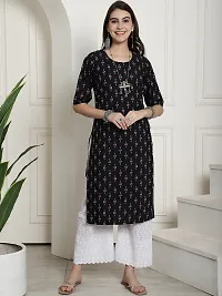 Fancy Crepe Printed Kurtas For Women Pack Of 6-thumb4