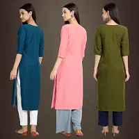 Fancy Crepe Kurtis for Women Pack Of 3-thumb1