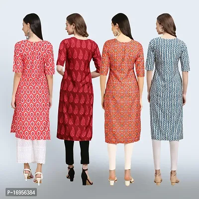 Women Stylish Crepe Straight Kurta-thumb2