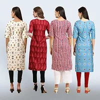 Women Stylish Crepe Straight Kurta-thumb1