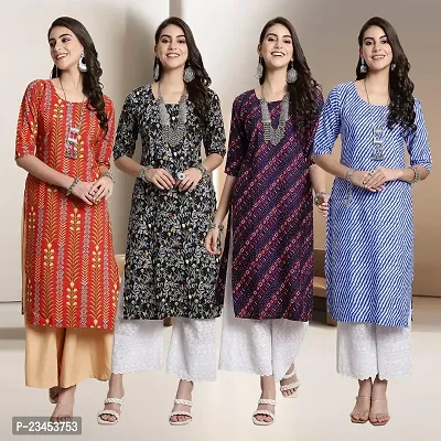 Fancy Crepe Kurtis for Women Pack Of 4-thumb0