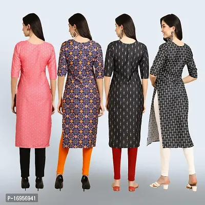 Women Stylish Crepe Straight Kurta-thumb2