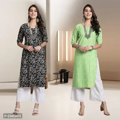 Fancy Rayon Kurtis For Women Pack Of 2