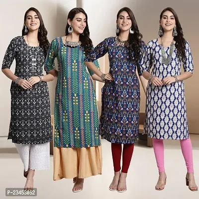 Fancy Crepe Kurtis for Women Pack Of 4-thumb0