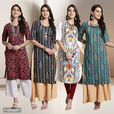 Fancy Crepe Kurtis for Women Pack Of 4