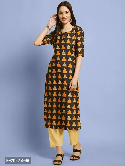 Amazing Crepe Printed Kurta Set For Women-thumb0