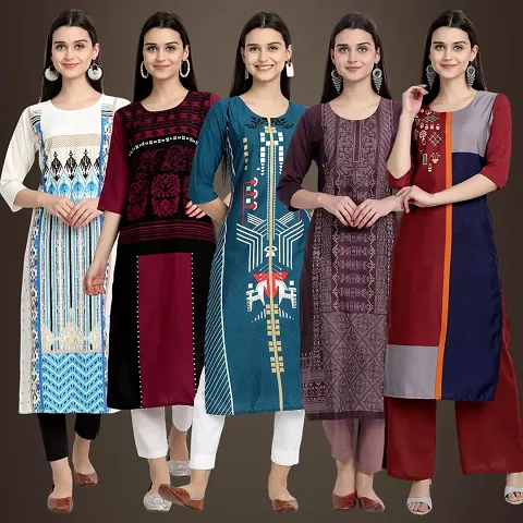 Stylish Fancy Kurtis Pack Of 5