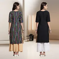 Fancy Rayon Kurtis For Women Pack Of 2-thumb1