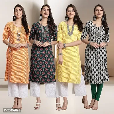 Fancy Crepe Kurtis for Women Pack Of 4