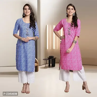 Fancy Rayon Kurtis For Women Pack Of 2