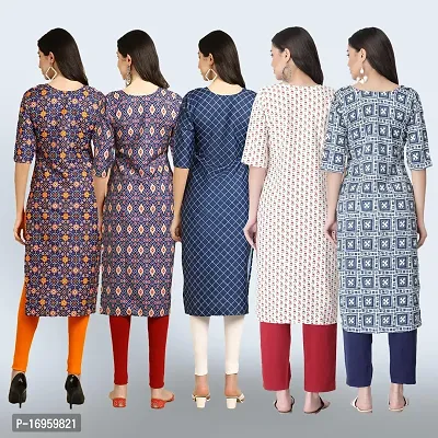 Women Stylish Crepe Printed Staright Kurta-thumb2