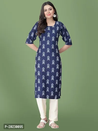 Stylish Crepe Printed Kurti For Women