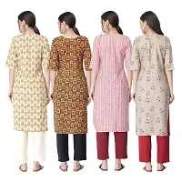 New Crepe Combo Printed Kurtis For Women Pack Of 4-thumb1