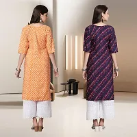 Fancy Rayon Kurtis For Women Pack Of 2-thumb1