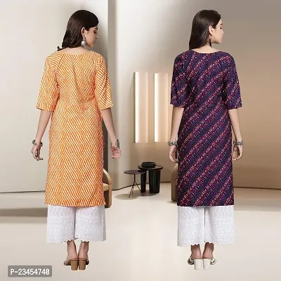 Fancy Rayon Kurtis For Women Pack Of 2-thumb2