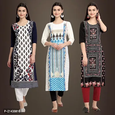 Fancy Crepe Kurtis for Women Pack Of 3