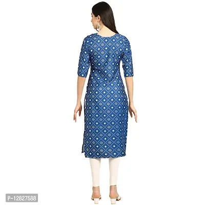 Attractive Straight Multicoloured Printed Crepe Kurta Combo For Women Pack Of 5-thumb5