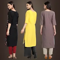 Fancy Crepe Kurtis for Women Pack Of 3-thumb1