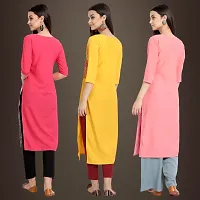 Fancy Crepe Kurtis for Women Pack Of 3-thumb1