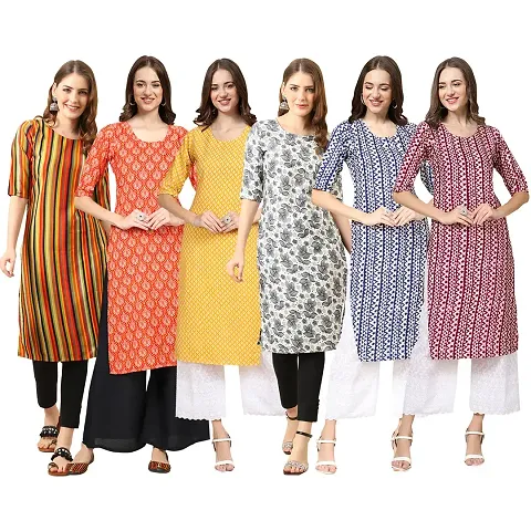 Stylish Crepe Stitched Kurta For Women Pack of