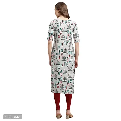 Women Crepe Digital Printed Straight Kurti  Pack of 6-thumb2