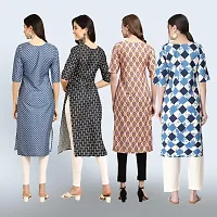 Women Stylish Crepe Straight Kurta-thumb1