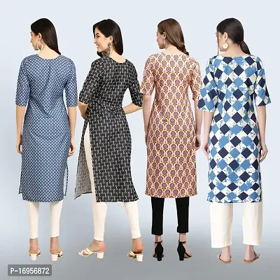 Women Stylish Crepe Straight Kurta-thumb2