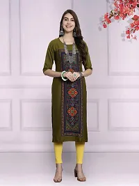 Attractive Multicoloured Printed Crepe Kurta Combo Of 2-thumb1