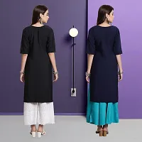 Fancy Crepe Kurtas For Women Pack Of 2-thumb1