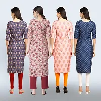 Women Stylish Crepe Straight Kurta-thumb1