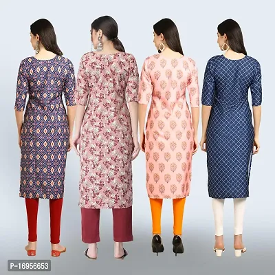 Women Stylish Crepe Straight Kurta-thumb2