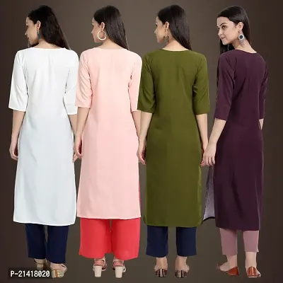 Fancy Crepe Kurtis for Women Pack Of 4-thumb2