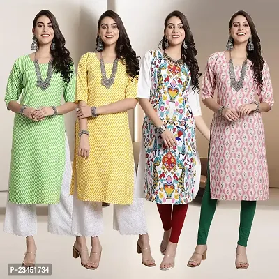 Fancy Crepe Kurtis for Women Pack Of 4-thumb0