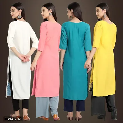 Fancy Crepe Kurtis for Women Pack Of 4-thumb2