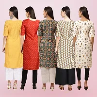 Women Stylish Crepe Printed Straight Kurta-thumb1