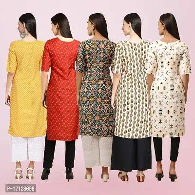 Women Stylish Crepe Printed Straight Kurta-thumb2