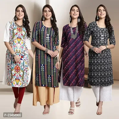 Fancy Crepe Kurtis for Women Pack Of 4