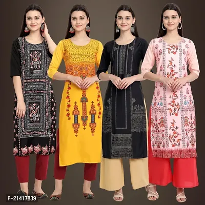 Fancy Crepe Kurtis for Women Pack Of 4