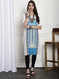 Fancy Crepe Printed Kurtas For Women Pack Of 6-thumb4