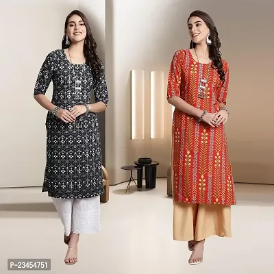 Fancy Rayon Kurtis For Women Pack Of 2