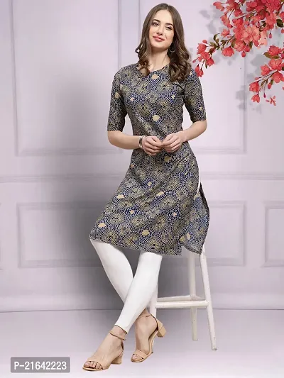 Stylish Crepe Stitched Kurta For Women