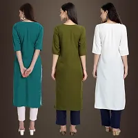 Fancy Crepe Kurtis for Women Pack Of 3-thumb1