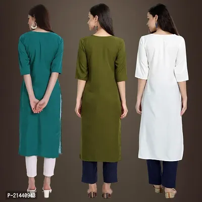 Fancy Crepe Kurtis for Women Pack Of 3-thumb2