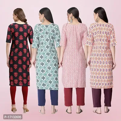 Women Stylish Crepe Printed Straight Kurta-thumb2