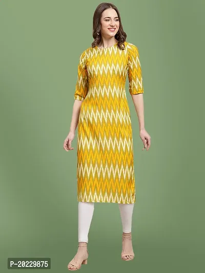 Stylish Crepe Printed Kurti For Women-thumb0