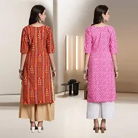 Fancy Rayon Kurtis For Women Pack Of 2-thumb1